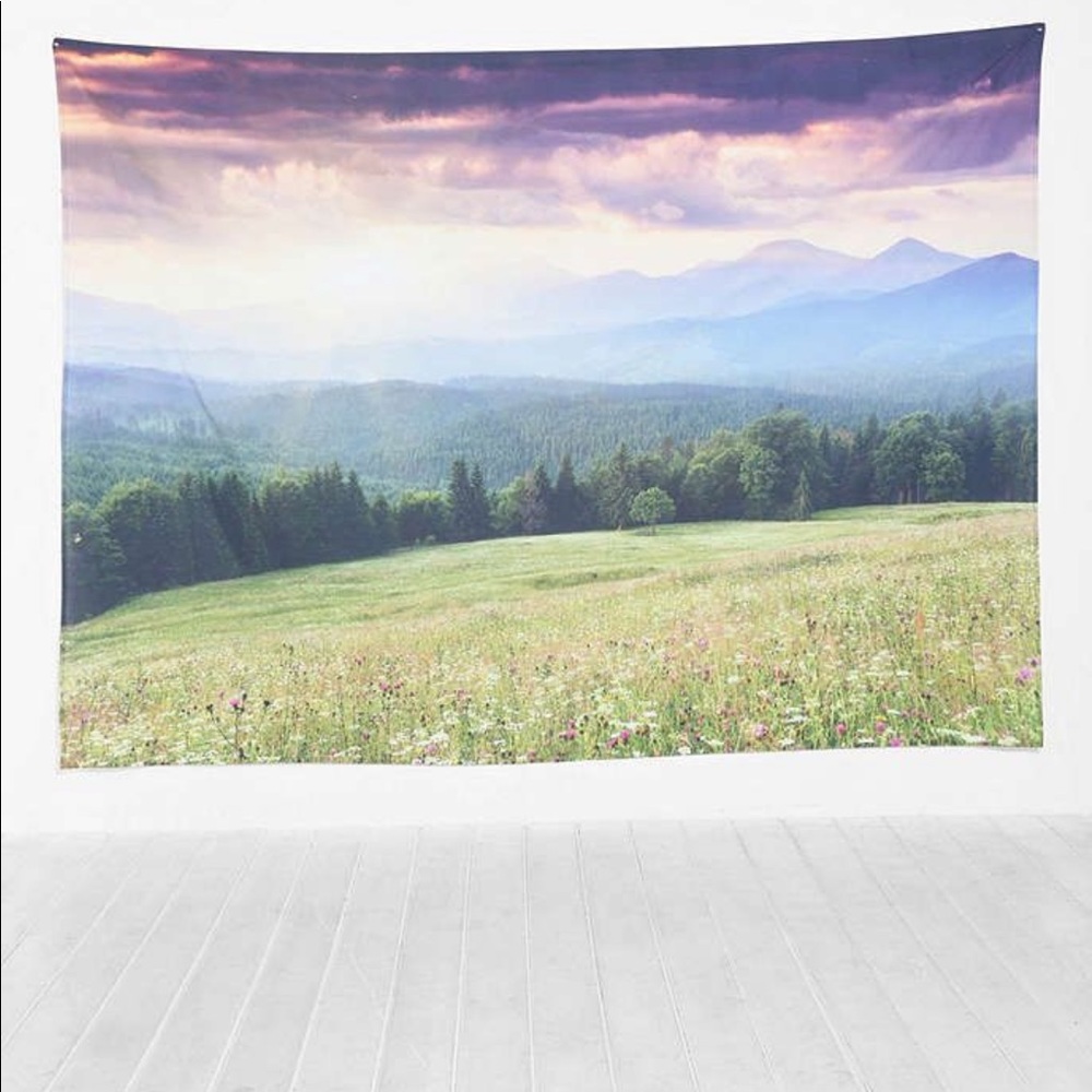 Plum and Bow Mountain Tapestry